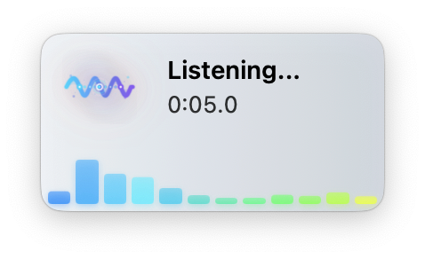 Begoo recording interface